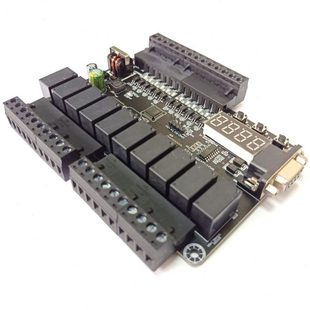 BK51 串口板 51片機TTL工控板22MR十二輸入十輸出 12X10Y控制板