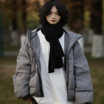 牧游昏昏 90白鸭绒日系复古连帽羽绒服冬季保暖羽绒服外套男女