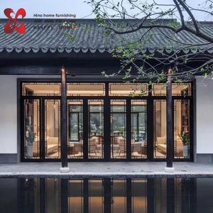 中国古董断桥铝合金门窗定制院落窗家居覆古定制厂家家