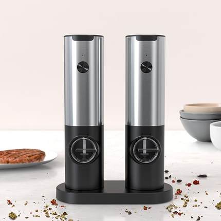 胡椒磨研磨器重力感应式自动研磨器源工厂海盐胡椒电动研磨器