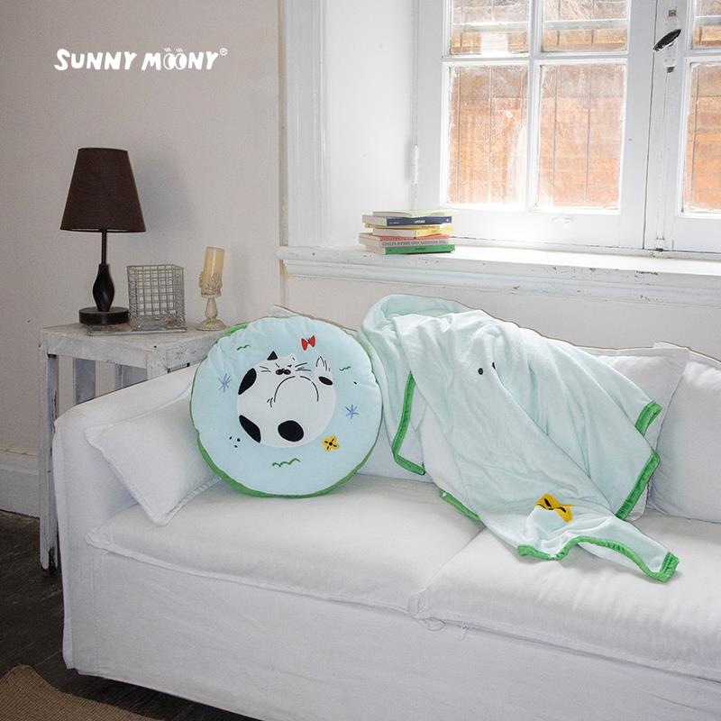 抱枕毯子二合一法兰绒面料沙发办公室车载空调午睡枕头毯子两用