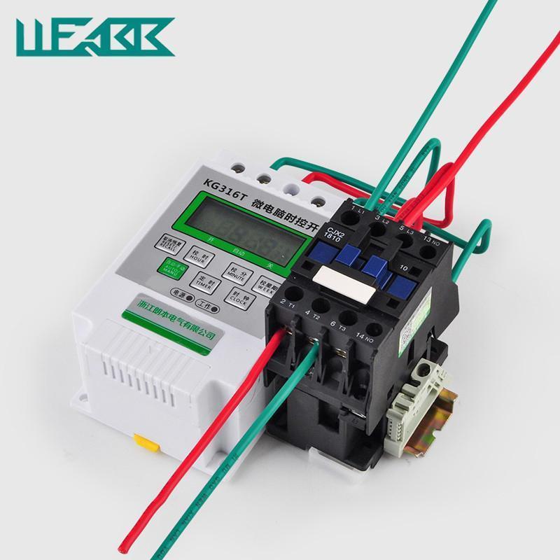 新品定时器微电脑时控开关三相增氧E机水泵定时自动断电时间控制