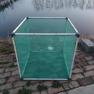 养鱼隔离存鱼养虾箱网悬浮漂浮鱼护全框架骨架支架带盖子休闲 农