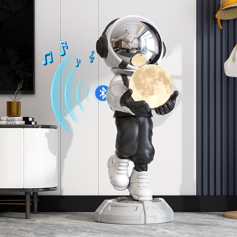 大型太空人宇航员落地摆件轻奢高档客厅装饰品电视柜乔迁新居礼物