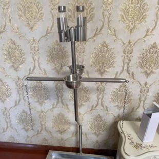 鹦鹉食碗不锈钢双站架食杯中大型鹦鹉食盒灰机站架金刚亚马逊和尚