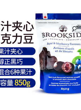 BROOKSIDE贝客诗果汁蓝莓夹心巧克力豆巴西蓝莓口味850g节日礼物