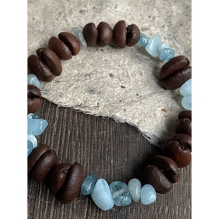 咖啡豆手链diy云南模型饰品装饰挂件摆件百香籽手串精品纯熟日晒