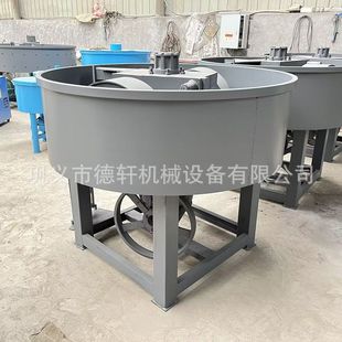强制加压立式平口轮碾机 实验室用混砂机 铁精粉轮碾混合搅拌机