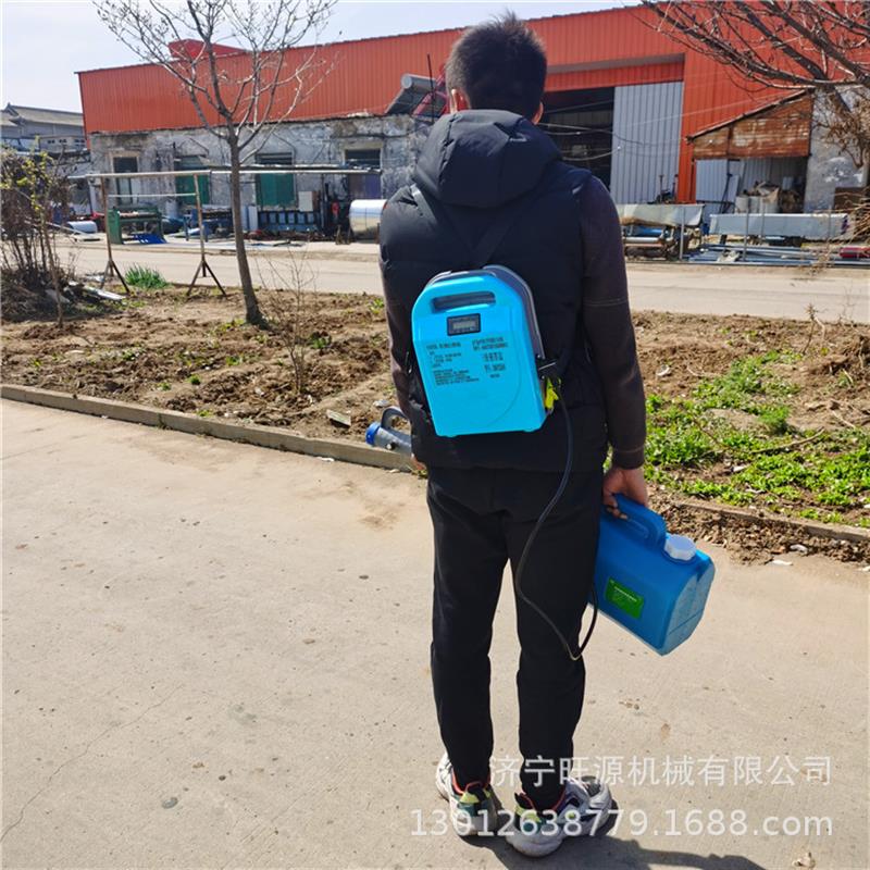 充电式气溶胶喷雾器 背负式风筒打药机 农用消毒喷粉机