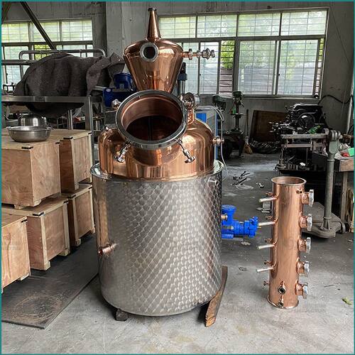 厂家供应紫铜蒸馏设备 蒸馏器威士忌果酒伏特加白兰地蒸馏设备