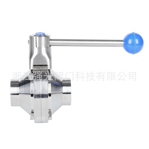 卫生型蝶式球阀，蝶型球阀，蝶形球阀，快装，焊接，气动，不锈钢