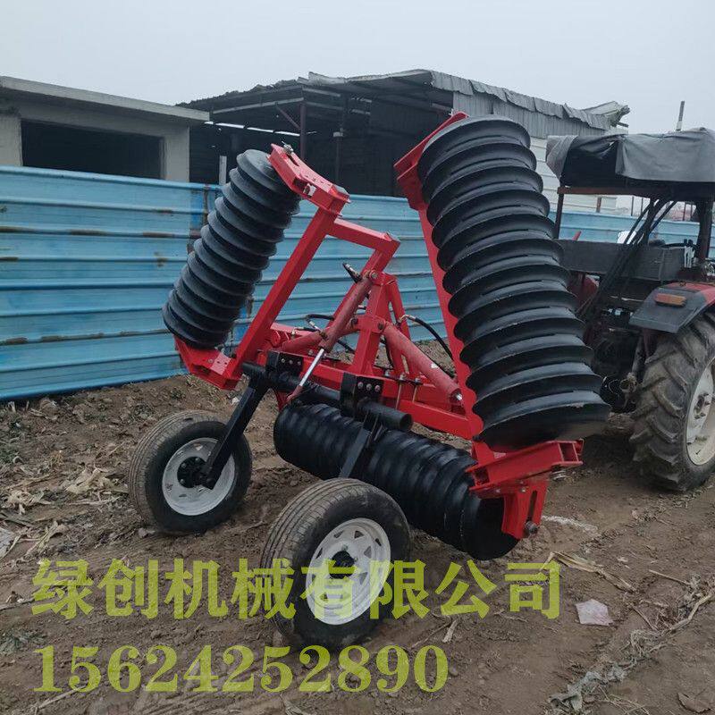 绿创机械供应镇压器 50马力带4米手动折叠振压器 提高出苗率