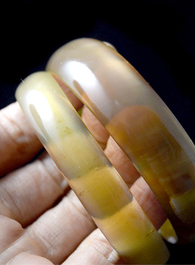 天然牛角手镯宽圆镯子女士民族风饰品牦牛角手环圈送妈妈古风礼物