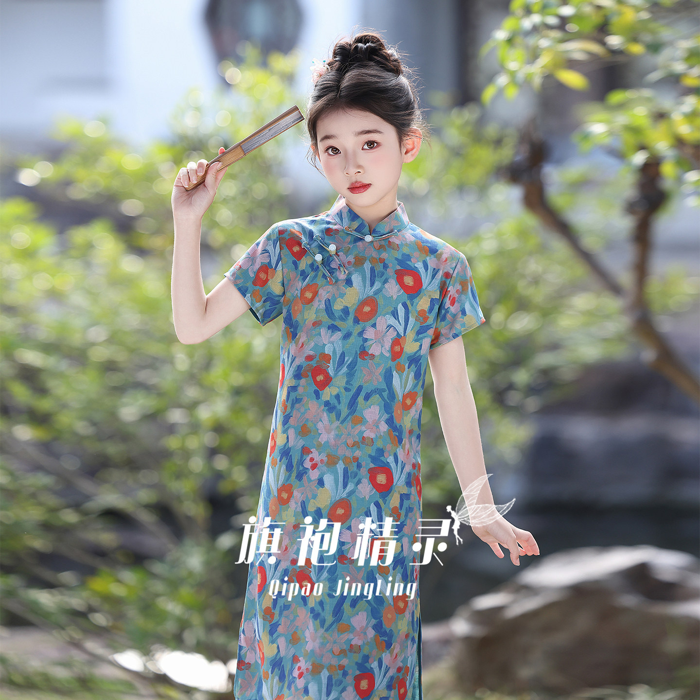 新中式女童旗袍改良国风童装日常图片