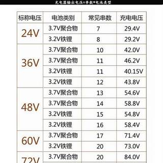 宝德驰锂离子电池电动车自行车专用充电器36v42v48v60V2A54.6v72V