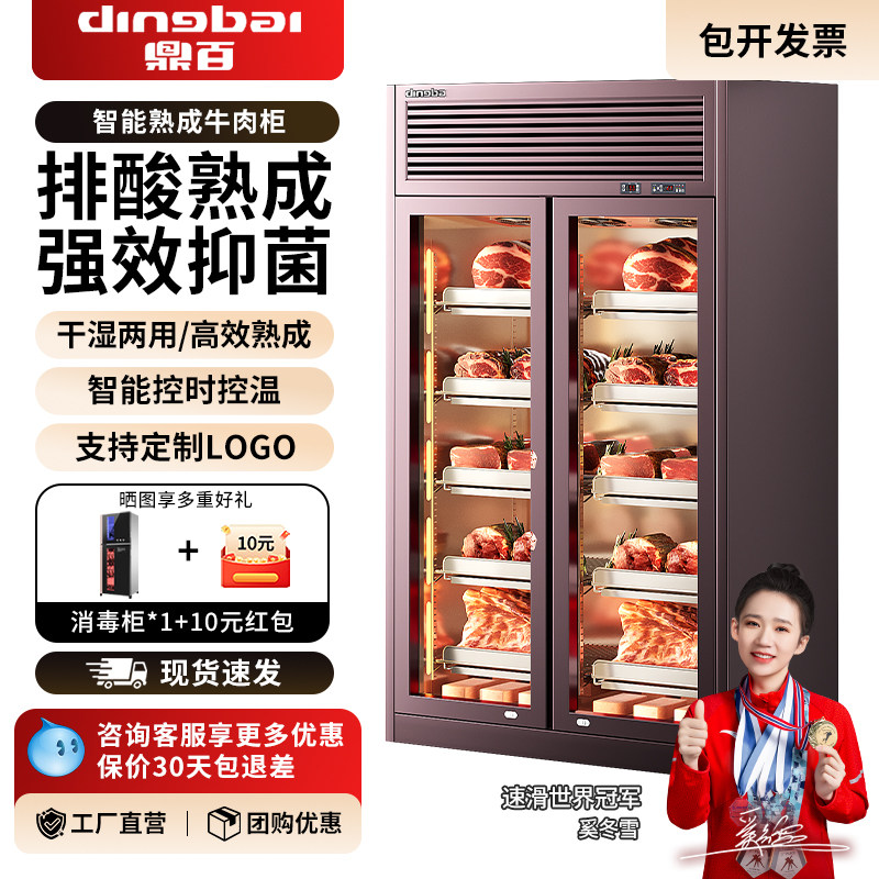 鼎百牛肉熟成柜干湿式家用牛排西餐厅排酸风冷保鲜商用冷藏冷冻柜