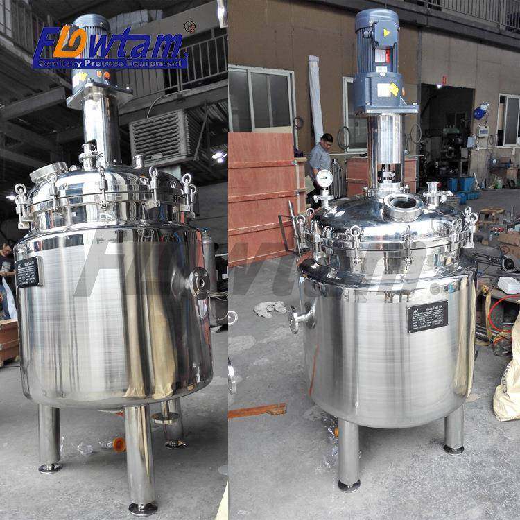 304卫生级不锈钢带刮壁冷热搅拌反应罐适合高粘度物料反应釜