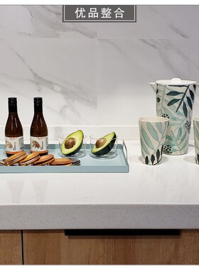 现代样板间厨房i简约软装饰品欧式家居摆件道具酒茶壶托盘ZH2225