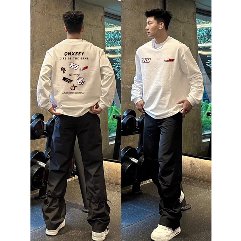 美式潮牌hiphop纯棉圆领高街T恤
