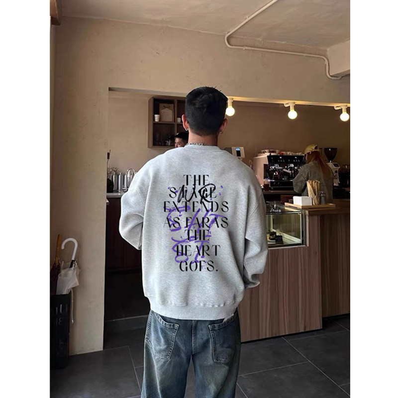 国潮痞帅宽松oversize重磅卫衣