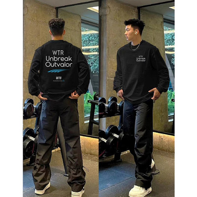 欧美式街头痞帅百搭潮牌打底T恤