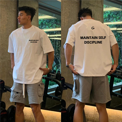 街头百搭宽松设计感字母短袖T恤