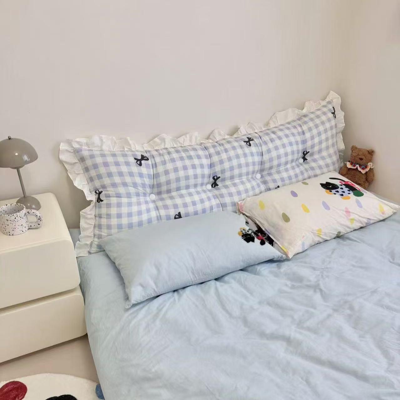 可爱公主床头软包靠垫双人沙发靠枕榻榻米卧室床上护腰大靠背垫