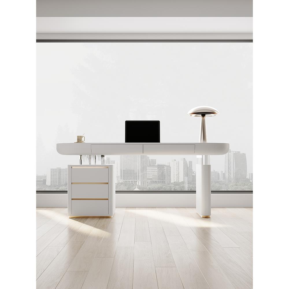 大小户型书桌简约学生家用现代办公桌椅组合工作台床边桌子电脑桌