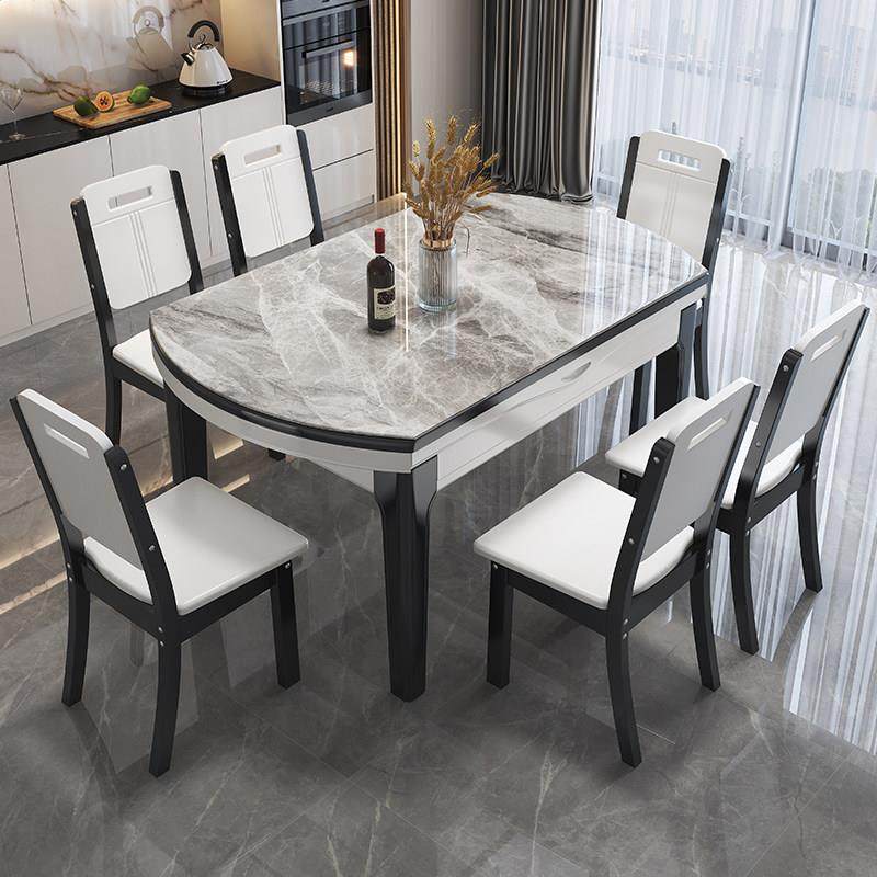 实木岩板餐桌椅2024新款轻奢现代简约小户型家用伸缩饭桌可变圆桌,住宅家具,岩板餐桌,淘宝优惠券,粉丝福利购,淘宝优惠卷