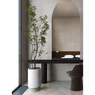 模拟绿色植物，平易近人的奢华，典雅的马醉木挂钟，室内假植物，