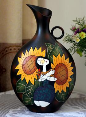 创意陶瓷花瓶新中式结婚礼物客厅博古架电视柜玄关酒柜装饰品摆件