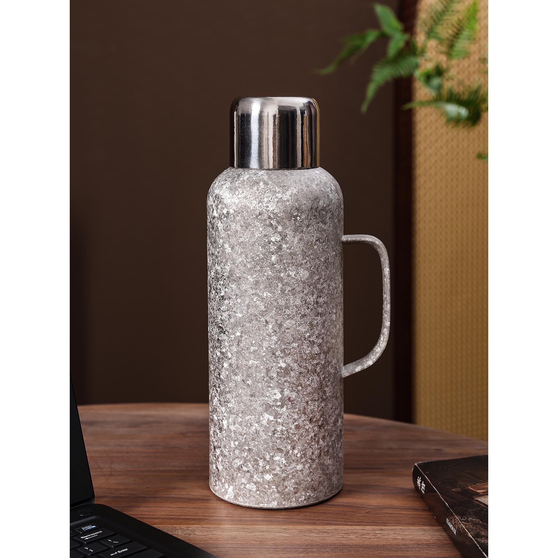 2升大容量内外双层纯钛保温壶杯焖茶壶家用高档钛合金传家暖水壶