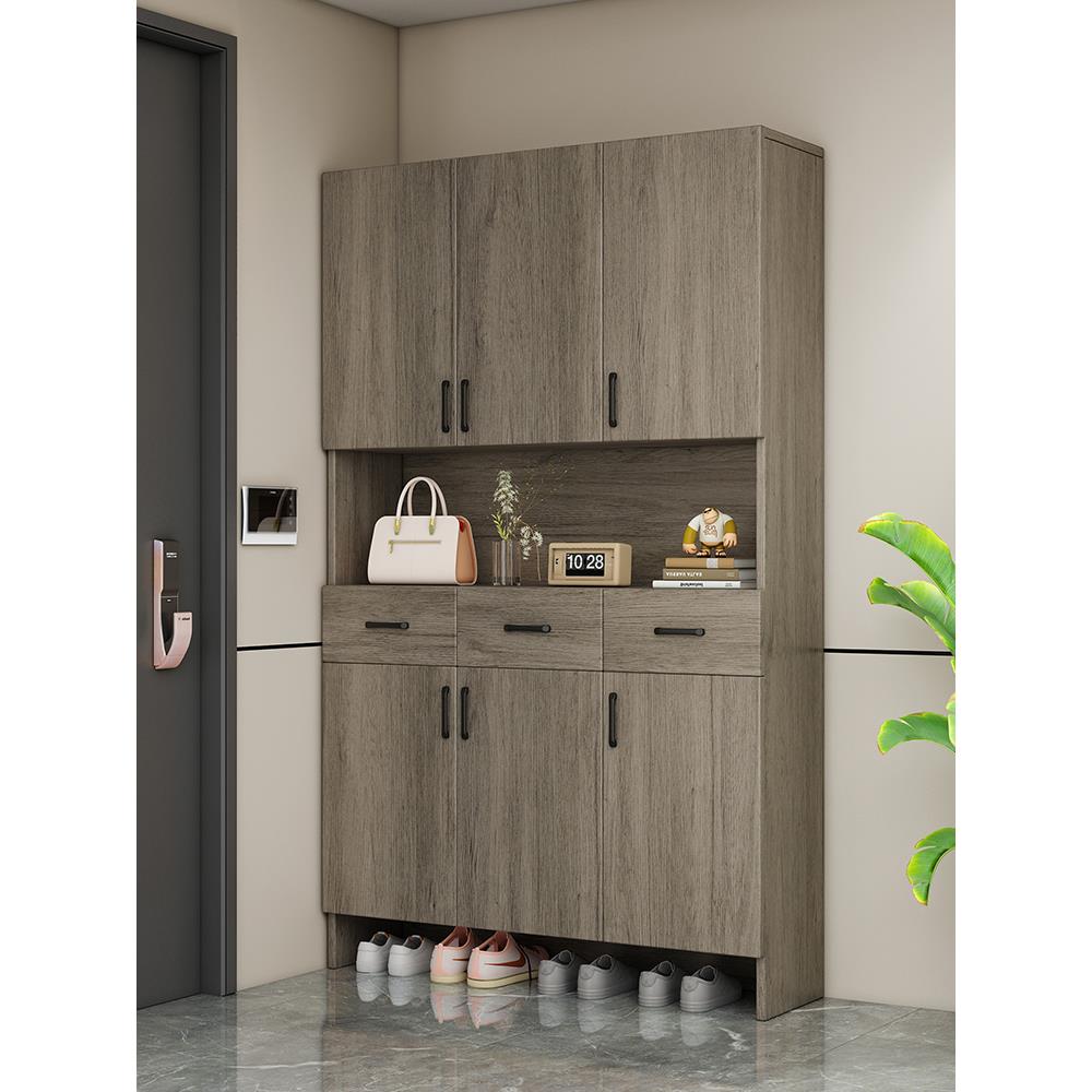 鞋柜，家庭门集成壁挂式门厅柜，简约现代入口柜，大容量高柜，阳