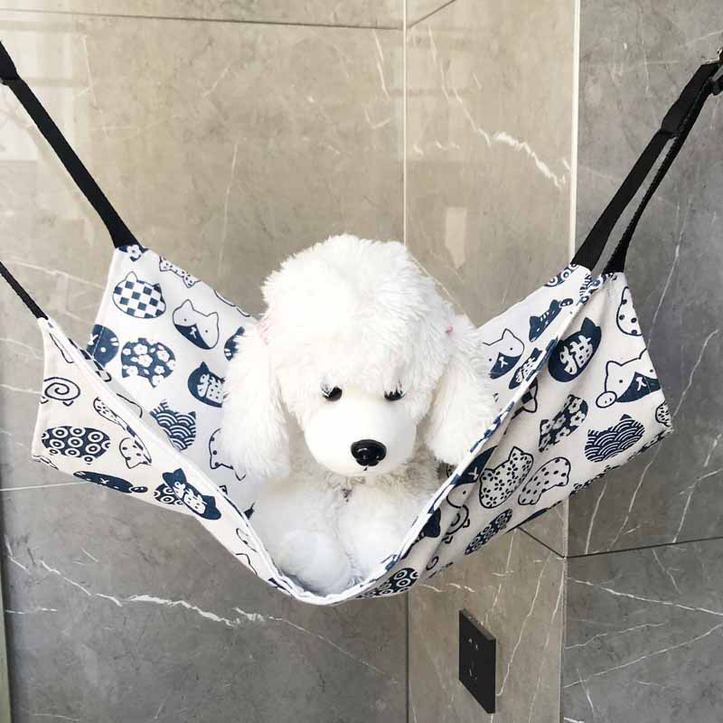 春秋帆布猫笼吊床加绒猫咪挂式吊床长度可调节猫咪吊窝猫窝宠物垫