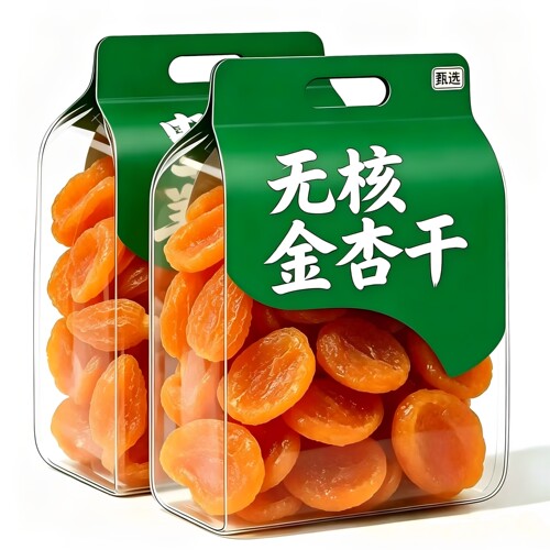 新疆无核金杏干官方旗舰店天然零无糖金杏干添加下即食小零食