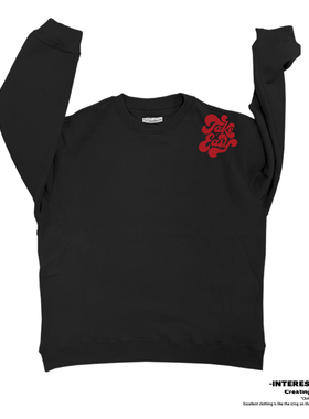 interesting灵魂 简约美式街头oversize阿美咔叽日常原创圆领卫衣