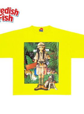 interesting灵魂！ins风童趣设计感涂鸦多巴胺潮牌ootd纯棉短袖T