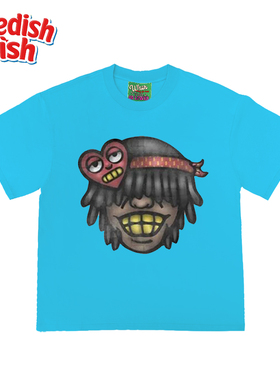 interesting灵魂 美潮设计感嘻哈rap重磅多巴胺学生无性别短袖T恤