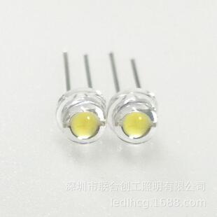 现货F5草帽白灯珠，5MM草帽白灯led草帽大杯白灯