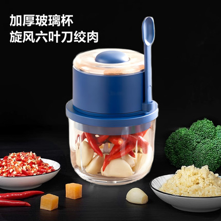 绞肉机家用电动小型婴儿料理机宝宝辅食机绞肉馅机搅肉搅碎多功能