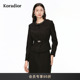 新款 Koradior珂莱蒂尔商场同款 2026春季 黑色职场通勤短外套女