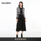 气质两件套连衣裙 2026春新款 绵羊毛 Koradior珂莱蒂尔商场同款