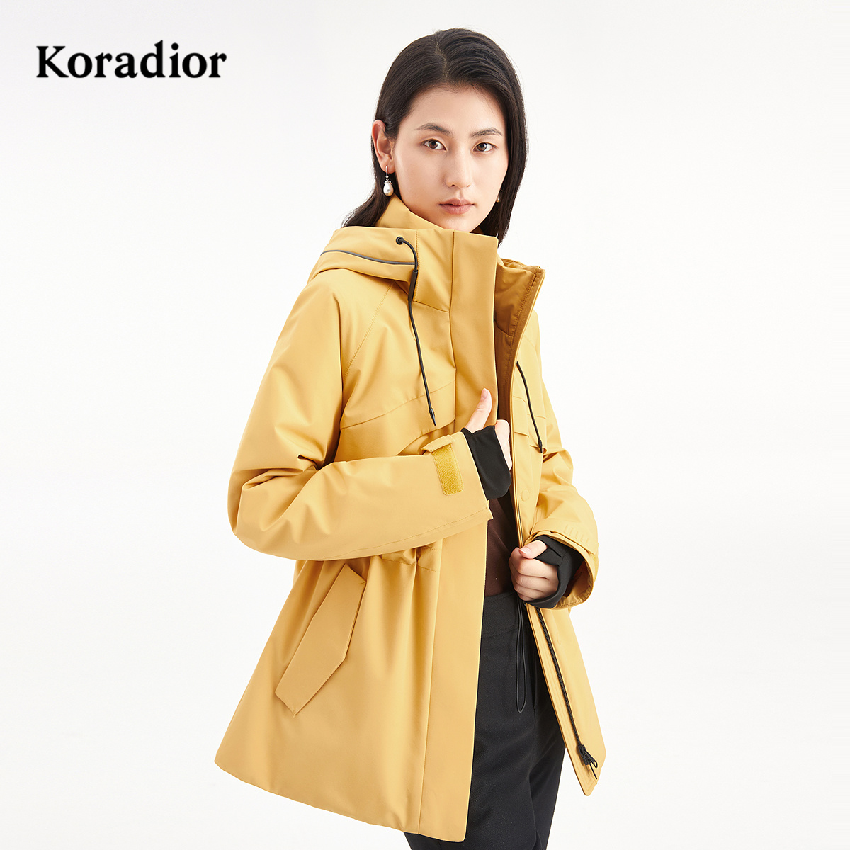 【白鹅绒】Koradior珂莱蒂尔商场同款2025冬新款轻户外羽绒服外套
