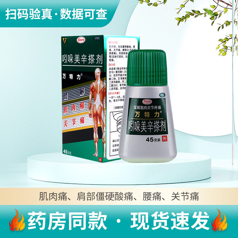 【万特力】吲哚美辛搽剂0.001%0.03%*45g*1瓶/盒图片