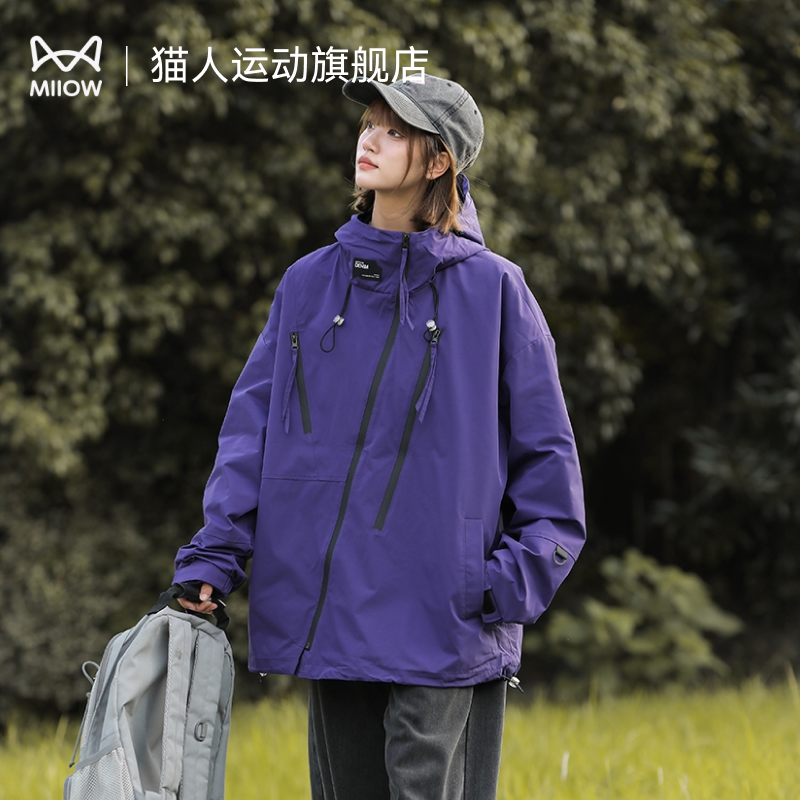 猫人户外冲锋软壳衣女款2025新款