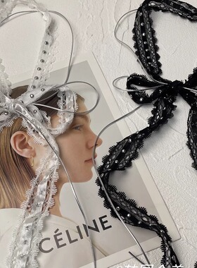 打钉蕾丝围脖朋克丝巾