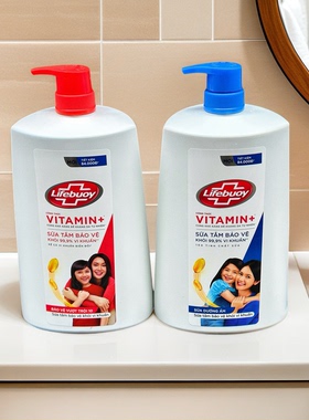越南Lifebuoy卫宝柠檬清香沐浴露 深层清洁多效防护洗发沐浴2合1