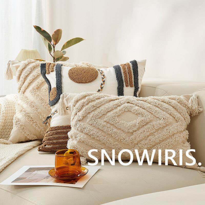 簇绒抱枕民族风枕套民宿装饰客厅沙发床上靠垫棉麻可拆洗腰枕靠枕,居家布艺,靠垫/抱枕,淘宝优惠券,粉丝福利购,淘宝优惠卷