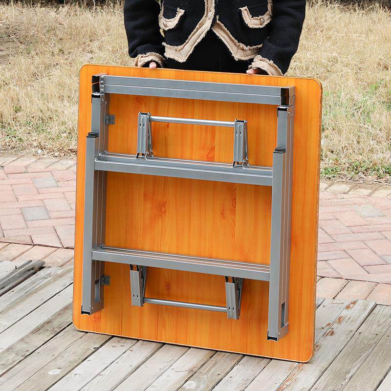 加高方桌正方形可折叠高桌子折叠桌出租屋桌小饭桌家用折叠四方桌