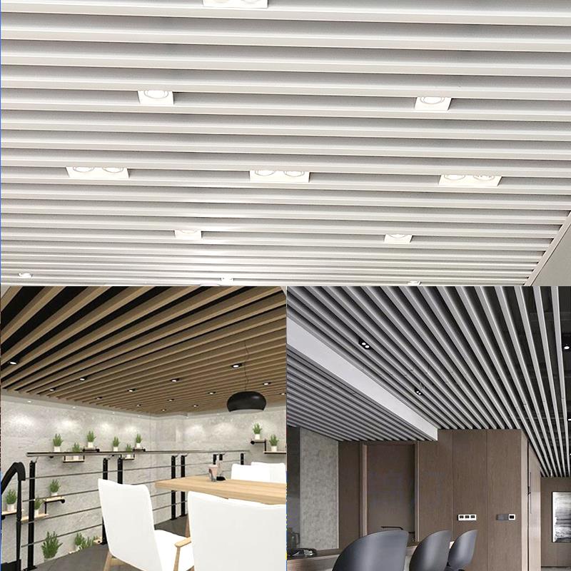 LED方通专用灯吊顶格栅灯斗胆灯双头射灯方通灯方形射灯COB天花灯